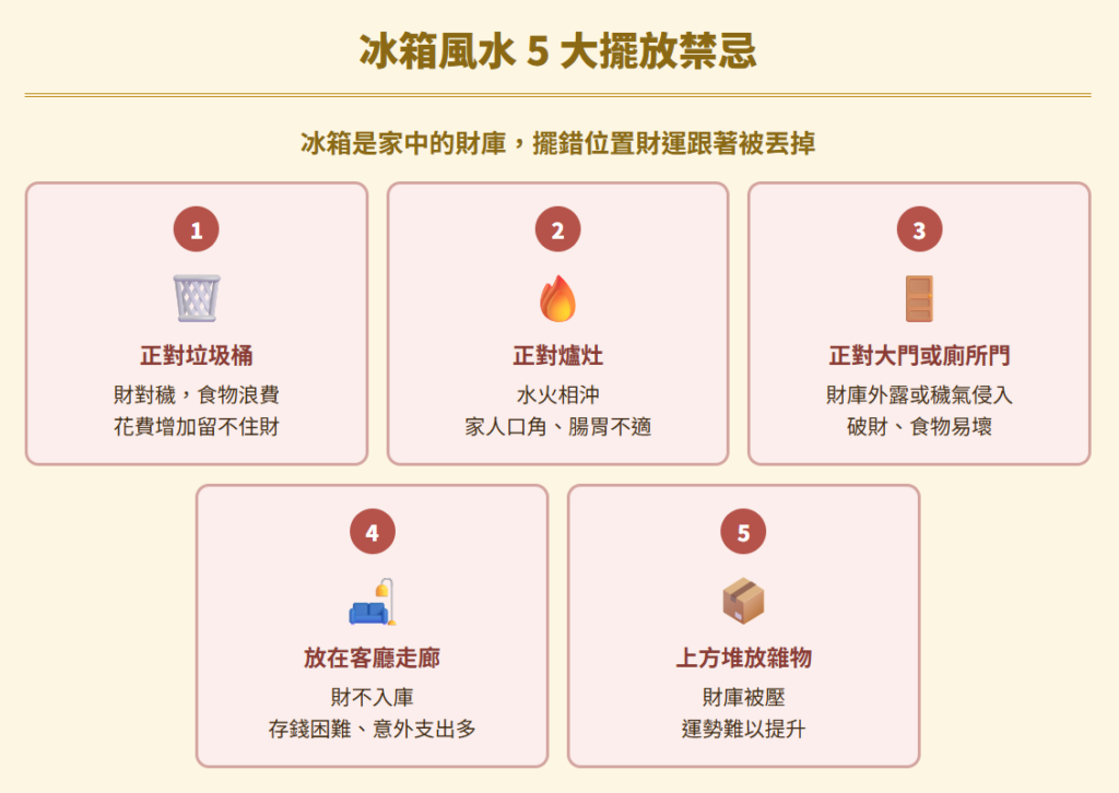 冰箱風水 5 大擺放禁忌