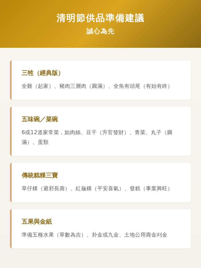 老祖宗保宗我!2026清明節拜拜怎麼祭祖才對?命理老師告訴你! 清明節拜拜攻略qingming-baibai-清明節供品準備建議